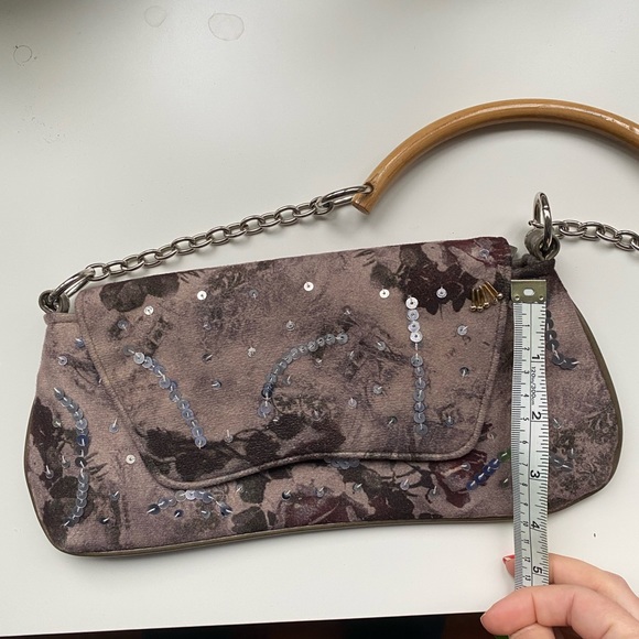 Wristlet With Silver Strap and Hardware - Picture 3 of 4